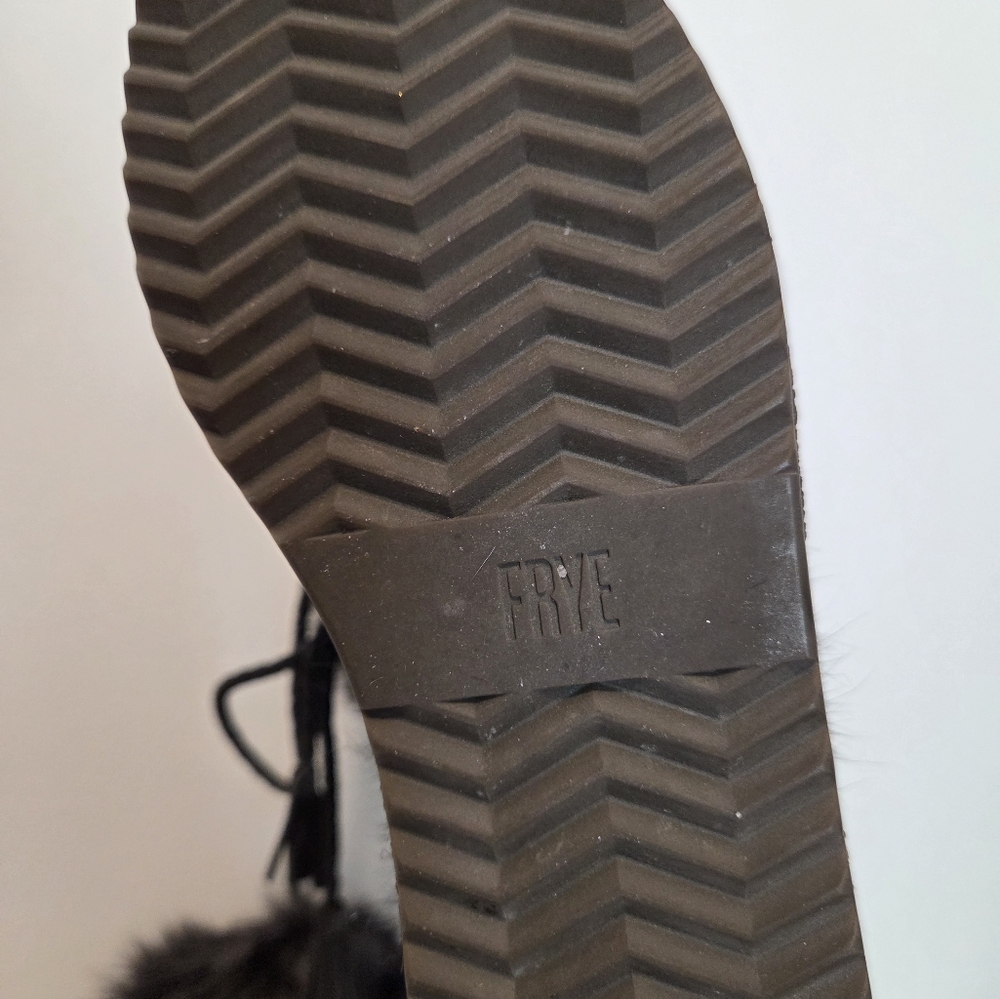 Frye Gail Shearling Tall Winter Boots Sz 7 - Picture 16 of 16